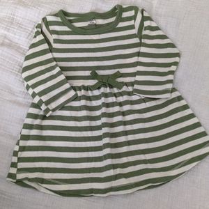 Organic! White/green fall or holiday dress